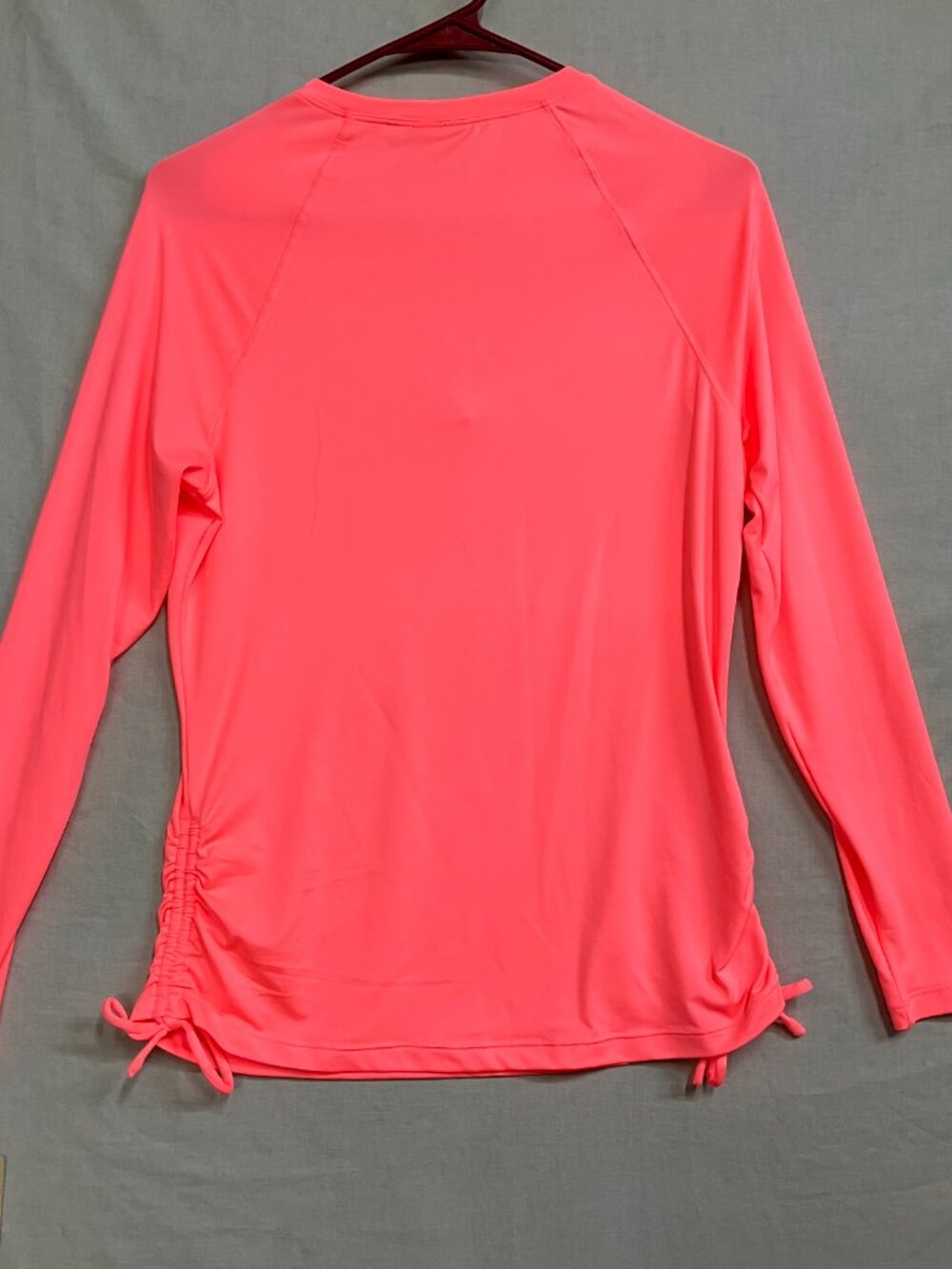 ZeroXposur Sun Smart Swim Shirt Women S Coral Scallop UPF 50+ Zip Rash Guard - Picture 6 of 8